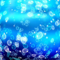 air bubbles of water