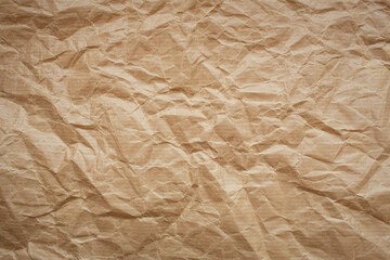 yellow brown background crumpled craft paper