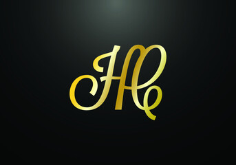 Initial Monogram Letter H C Logo Design Vector Template. HC Letter Logo Design
