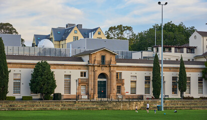 Sydney, NSW/Australia - 05 13 2020: Historic Buildings. University of Sydney. School of physics, Nanoscale science.                 