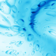 bubbles under the water