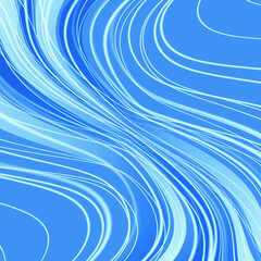 stripes and lines on a blue background