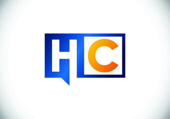 Initial Monogram Letter H C Logo Design Vector Template. HC Letter Logo Design