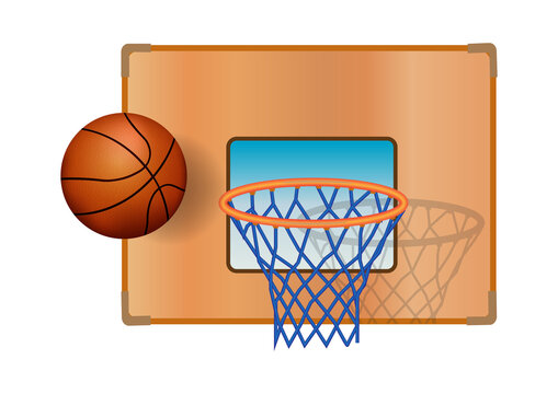 Illustration basketball basket