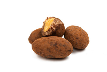 chocolate nut isolated