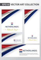 NETHERLANDS Colors Background Collection,HOLLAND National Flag (Vector Art)
