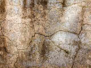 Abstract concrete, weathered with cracks and scratches. Landscape style. Grungy Concrete Surface. Great background or texture.