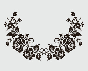 flower motif design element