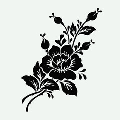 flower motif design element