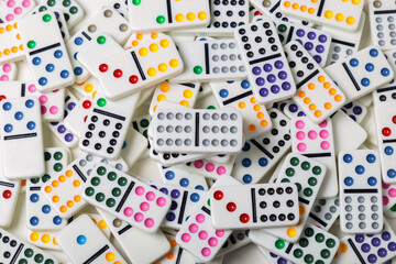 background of domino blocks