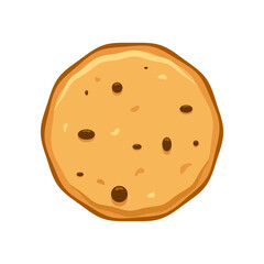 Chocolate shortcake, vector art illustration.