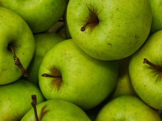 fresh green apples