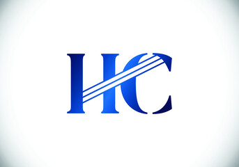 Initial Monogram Letter H C Logo Design Vector Template. HC Letter Logo Design