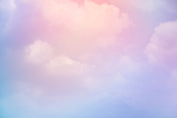 cloud background with a pastel colour
