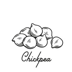 Fototapeta premium Heap of chickpeas
