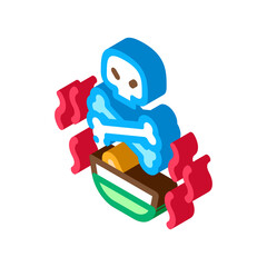 Deadly Poison Icon Vector. Isometric Deadly Poison Sign. Color Isolated Symbol Illustration