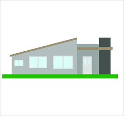 modern house. illustration for web and mobile design.