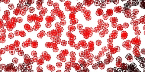 Light Orange vector layout with beautiful snowflakes.