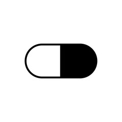 Capsule icon vector