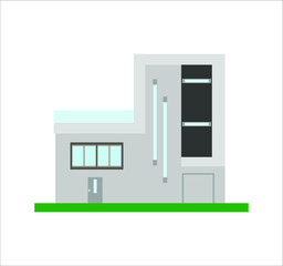 modern house. illustration for web and mobile design.