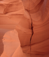 Antelope canyon Arizona texture. Canyon natural rock formation. Red rocks - 354908344