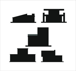 modern house. illustration for web and mobile design.