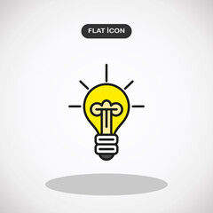 Light bulb line icon.Vector illustration