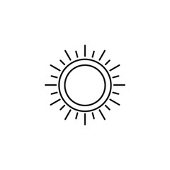 sun icon vector