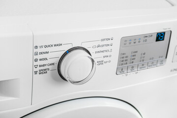 Closeup marks on washing machine