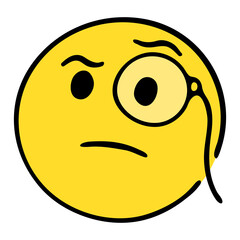 Face With Monocle emoji