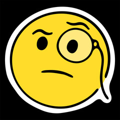 Face With Monocle emoji