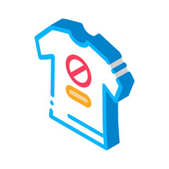 t-shirt protest icon vector. isometric t-shirt protest sign. color isolated symbol illustration