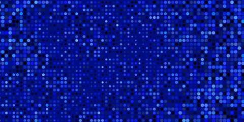 Dark BLUE vector background with bubbles. Modern abstract illustration with colorful circle shapes. Pattern for wallpapers, curtains.