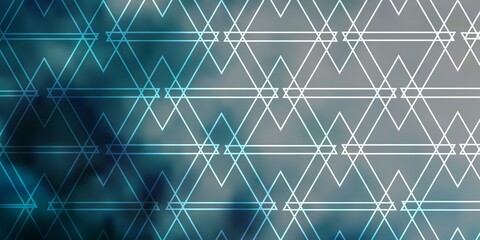 Light BLUE vector template with crystals, triangles. Triangles on abstract background with colorful gradient. Pattern for commercials.