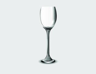 wine glass isolated on white