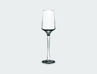 wine glass isolated on white