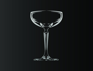 empty wine glass