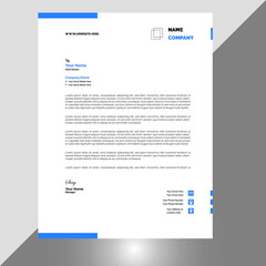 creative letterhead template design minimalist design.