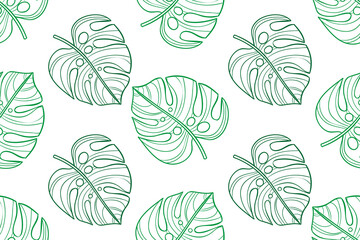 Linear Leaves in a seamless texture.