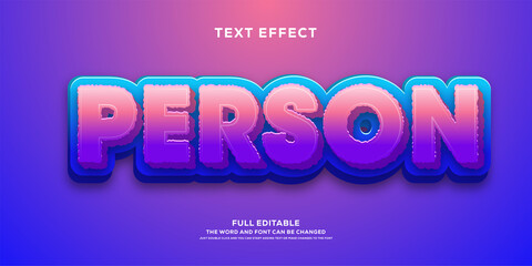Fototapeta premium 3d text effect editable font