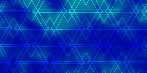Light BLUE vector background with polygonal style. Triangles on abstract background with colorful gradient. Design for your promotions.