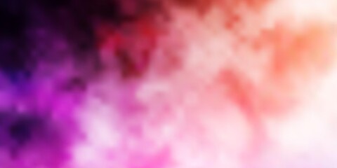 Light Pink, Yellow vector layout with cloudscape. Colorful illustration with abstract gradient clouds. Pattern for your booklets, leaflets.