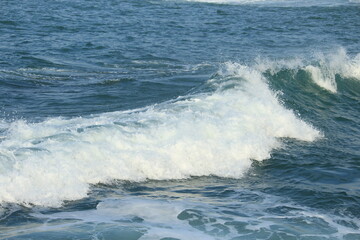 Beautiful Sea Waves in Blue