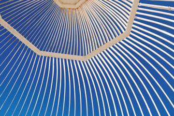 Abstract Architecture design on a blue sky background.