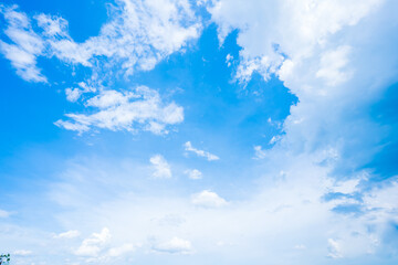 Blue sky with white clouds.on a clear day