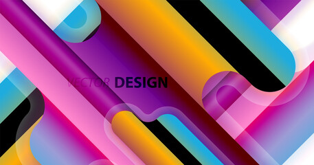 Abstract liquid lines geometric background