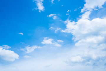 Naklejka na ściany i meble Blue sky with white clouds.on a clear day