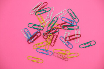 colorful paper clips
