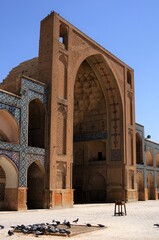 The Isfahan Grand Mosque was built in 771. In the following years, additional sections were made to the mosque. The mosque is on the Unesco world heritage list.