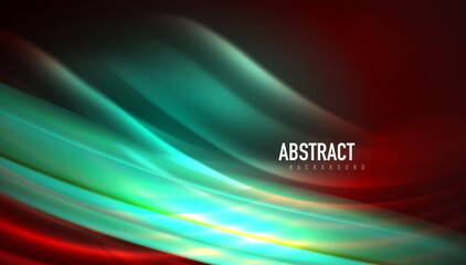 Fluid wave lines background. Trendy abstract layout template for business or technology presentation, internet poster or web brochure cover, wallpaper